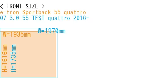 #e-tron Sportback 55 quattro + Q7 3.0 55 TFSI quattro 2016-